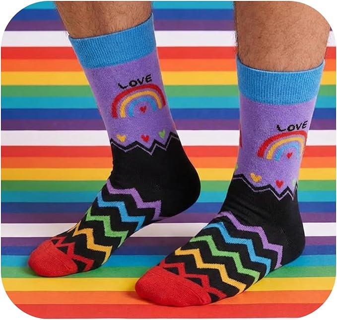 Pride Rainbow Socks for Men Women
