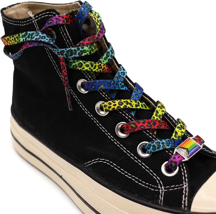 Rainbow Shoelaces Pride Shoe Decoration Charm