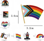 8PCS Pride Pins for Backpack