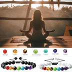 2 PCS Rainbow Chakra Bead Bracelets