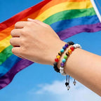 2 PCS Rainbow Chakra Bead Bracelets