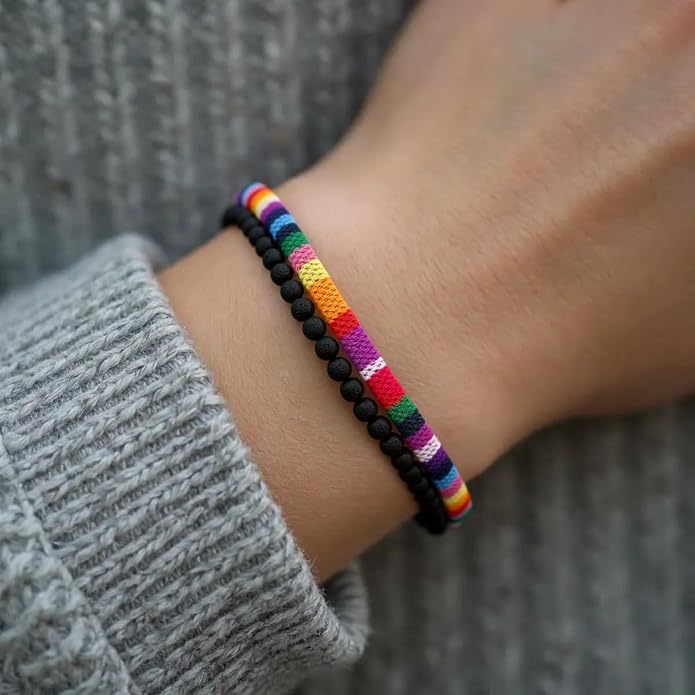 Rainbow Pride Bracelets Set