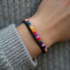 Lava Rock Rainbow Pride Bracelets Set