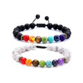 2 PCS Rainbow Chakra Bead Bracelets