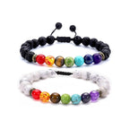 2 PCS Rainbow Chakra Bead Bracelets