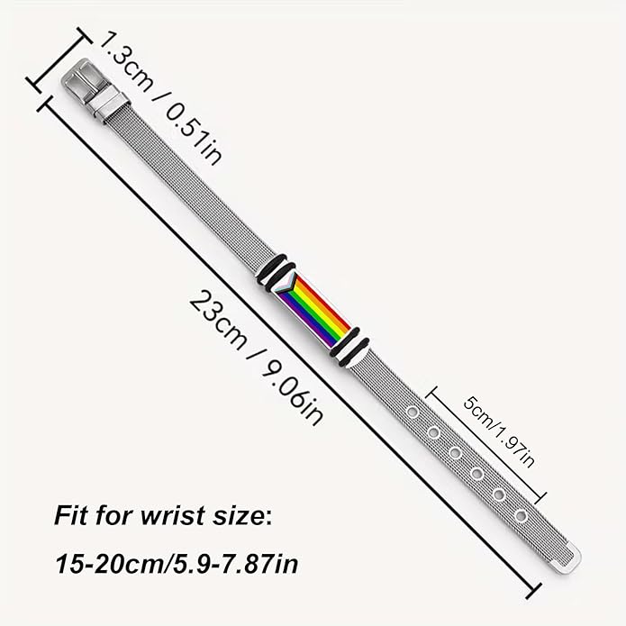 Pride Bracelets 2 PCS Rainbow Gay Bracelet